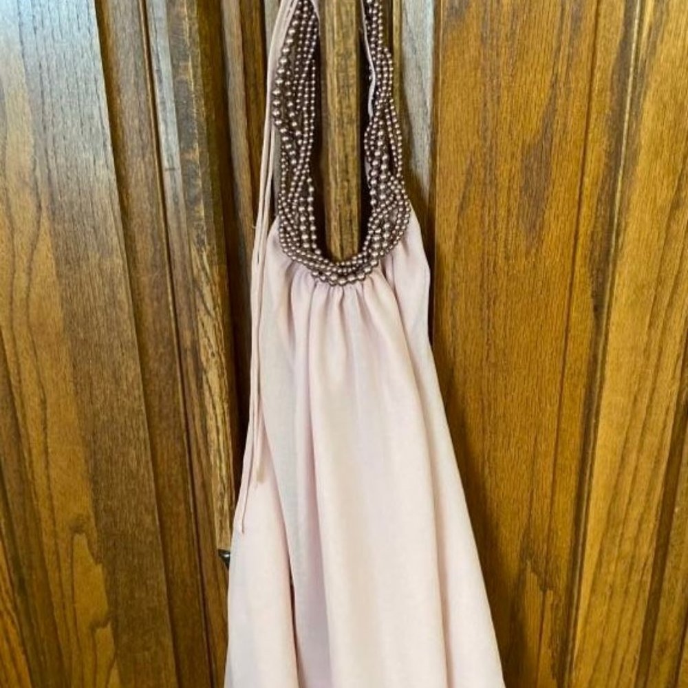 NWT J Lo Sexy Halter in Light Cream Color